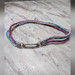 Jewelmint Multicolor Braided Necklace/Bracelet
